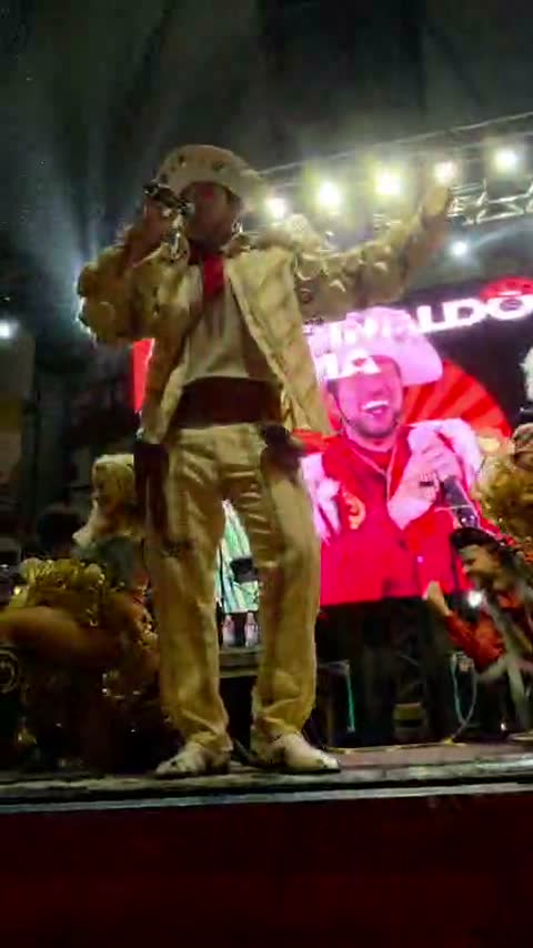 Reginaldo Sama em palco de festival